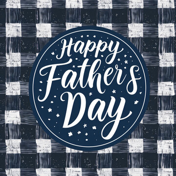 Father's Day celebration background adorned with a gift box mug calendar mustache heart shape

