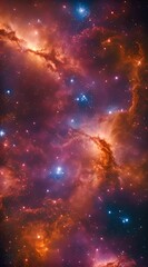 Amazing colorful galaxy in outer space