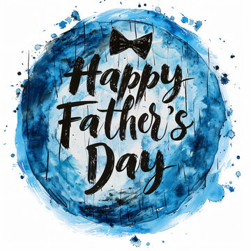 Father's Day celebration background adorned with a gift box mug calendar mustache heart shape

