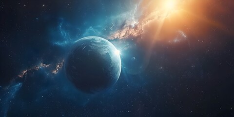 Wall Mural - captivating interstellar journey through awe inspiring cosmic landscape