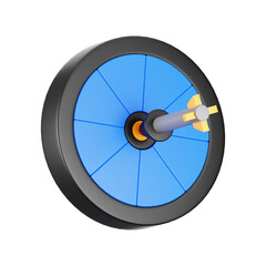 Fototapete - 3d rendering target icon. 3d business icon concept