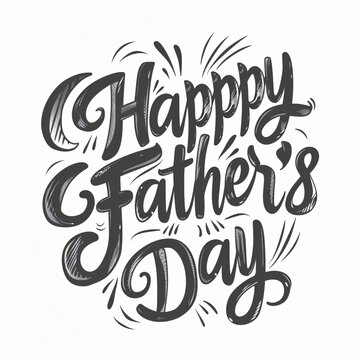 Father's Day celebration background adorned with a gift box mug calendar mustache heart shape
