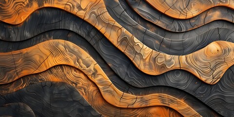 Poster - Mesmerizing Abstract Patterns and Textures Inspired by the Intersection of Mathematics and Art