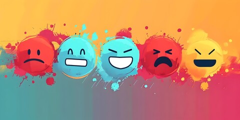 Poster - Emotional Feedback Tool for Written Communication and Digital Messaging description This vibrant abstract image depicts a tech inspired concept for a