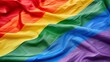 Pride day, LGBTQ community, lesbian, gay, bisexual, transgender and queer, lgbt banner - Waving crumbled rainbow flag texture background
