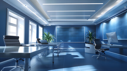 Poster - Modern office interior Luxury office : Generative AI