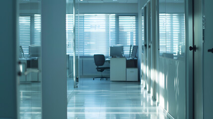 Poster - It must be the weekend Shot of an empty office : Generative AI