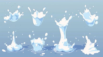 Poster - Animation sprite sheet for the milk splash sequence