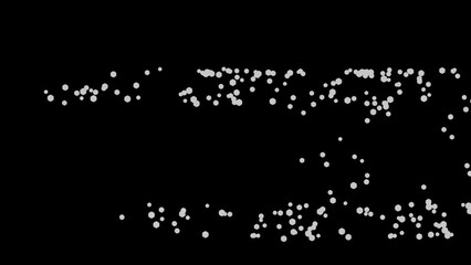 Wall Mural - abstract shiny dots particles dust shine light bokeh floating on black background. glowing particles
