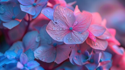 Wall Mural - enchanted hydrangea