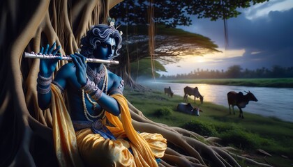 Wall Mural - Lord Krishna