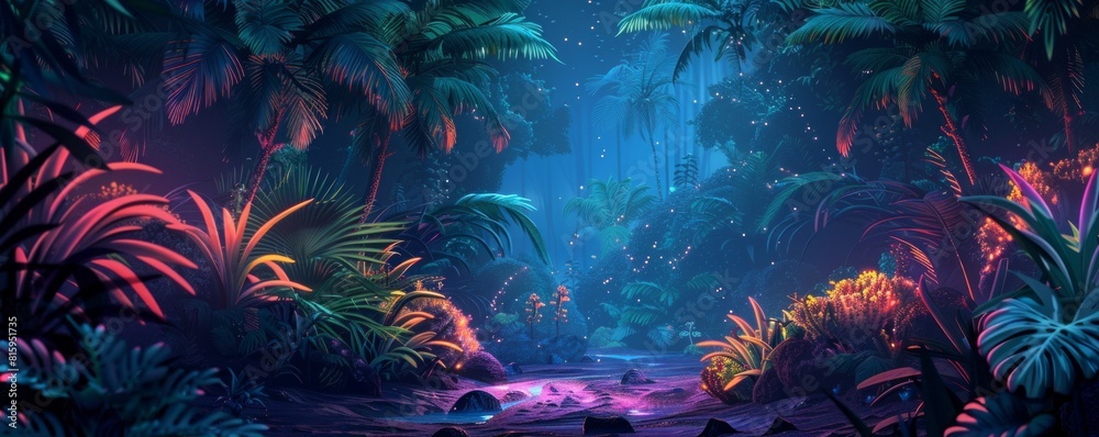 An alien jungle teeming with strange and exotic life, where ...