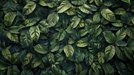 Wall Mural - enhance your designs with stunning green leaf pattern wall textures perfect for nature themed backgr
