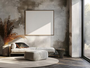 Wall Mural - Stylish Modern Bedroom with Minimalist Interior Design