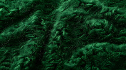 Aufkleber - Coarse dark green woolen fabric Sheep with long durable coarsefiber wool especially suited to your design As with various large breeds of lamb Texture background pattern : Generative AI