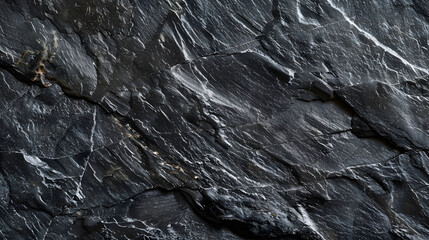 Aufkleber - Dark grey black slate background or texture : Generative AI