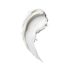 Wall Mural - White paint smudge isolated on transparent background,