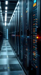 Aufkleber - massive cooling system powering robust internet infrastructure in advanced data center