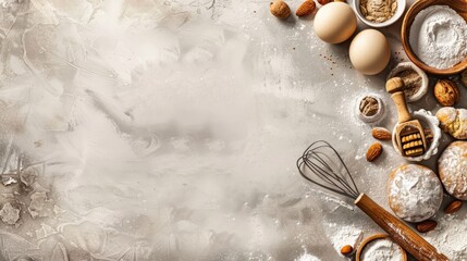 Wall Mural - world baking day background concept with copy space