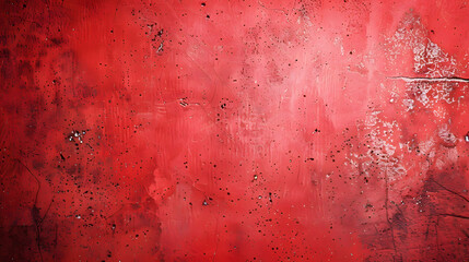 Aufkleber - Red cement wall background in vintage style for graphic design or wallpaper Pattern of soft concrete floor in retro concept : Generative AI