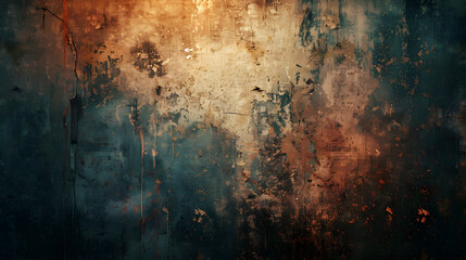 Poster - old wall grunge texture background : Generative AI