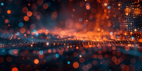 Poster - Digital background for tech, AI, data, audio, graphics, and more illustration