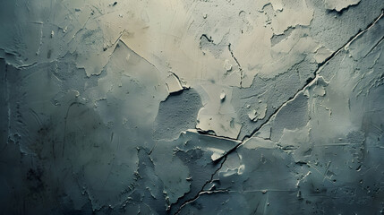 Leinwandbilder - Wall fragment with scratches and cracks : Generative AI