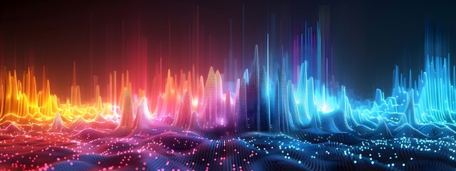 Poster - Vivid D Graphic Depicting the Spectrum of Frequencies from Low to High