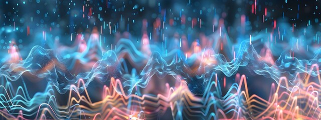 Poster - Brainwave Patterns Illustrating Different States of Human Consciousness in D