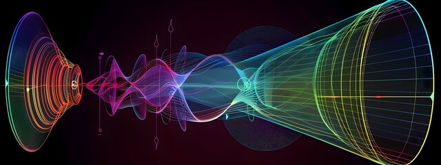 Poster - Frequency Response Diagram of Speaker and Microphone A Comprehensive Audio Engineering Visualization
