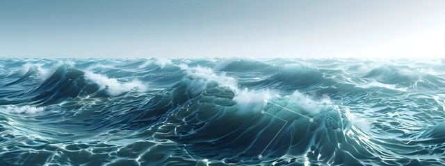 Poster - Precise Visualization of Ocean Waves Frequencies A D Rendered Study