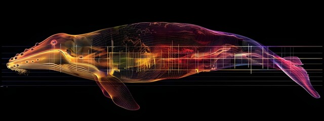 Poster - Spectrogram Visualizing the Frequency of Natural Sounds in Bird and Whale Song