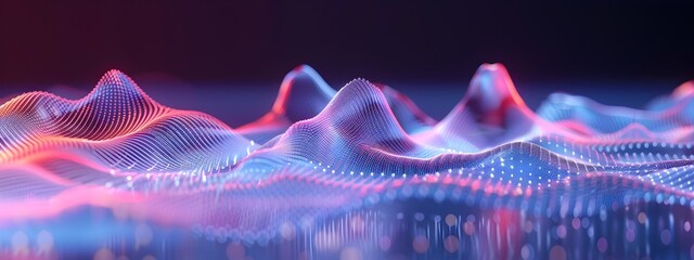 Aufkleber - propagating waves at different frequencies a d rendered animation illustrating the dynamic behavior