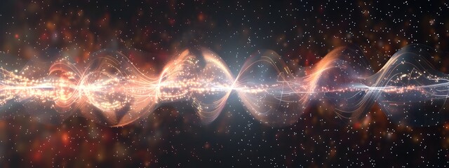 Poster - Vibrant D Animation Visualizing a Wave Packets Propagation Through Space with a Unique Frequency