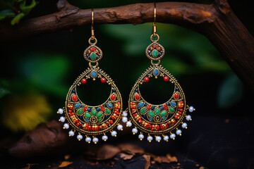 Wall Mural - Traditional earring or jhumaka