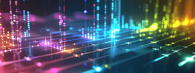 Poster - Frequency Allocation Visualized A Comprehensive D Rendered Diagram of Wireless Communication Bands