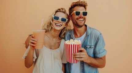 Sticker - A Couple Enjoying Summer Treats