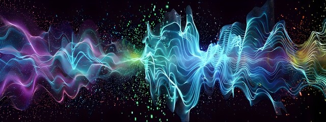 Poster - D of a Wave Packet Undergoing Interference and Producing Frequency Patterns in Quantum Mechanics