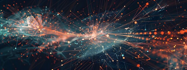 Poster - Frequency Distribution of Social Media Interactions Illustrated in a D Network Visualization