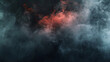 © Irina - Background with dark smoke clouds in red light after explosion or natural disaster. Abstract banner for military operations, disasters, war games, ads with copy space. Battlefield under attack.