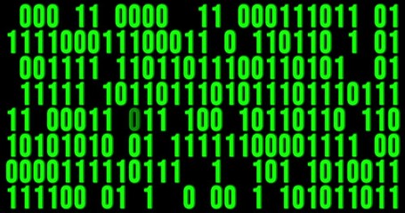 Program datum background. Green programming binary coding