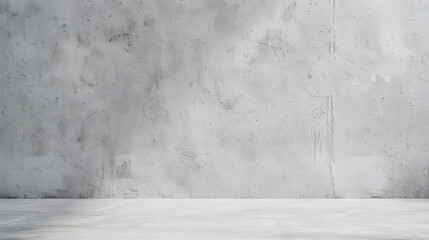 Wall Mural - Empty white gray color texture pattern cement wall studio background Used for display products sale online : Generative AI