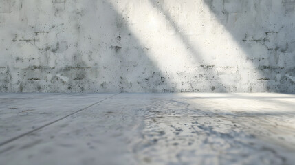 Poster - Dirty dark white cement wall and floor texture : Generative AI