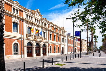 Wall Mural - Customs office at the harbour in Alicante, Costa Blana, Spain