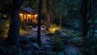 ambiance that transports you to a mystical woodland hideaway. Generative Ai