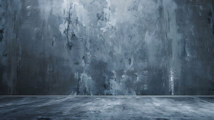 Poster - Old wall panorama texture cement dirty gray with black  background abstract grey and silver color design are light with white backgroundOld wall panorama texture cement dirty gray with : Generative AI
