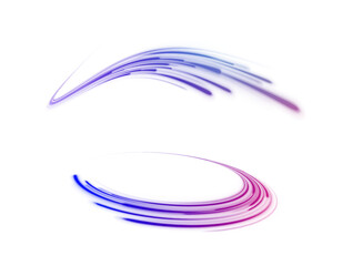 Poster - PNG. Abstract neon color wave lights background. Expressway, the effect of car headlights. Low-poly construction of fine lines.	
