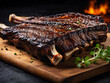 Barbecue Beef Ribs Grilling BBQ