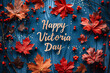 Celebration background for Victoria Day in Canada, Lettering for greeting, invitation card