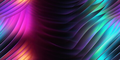 Wall Mural - iridescent abstract shape seamless pattern background